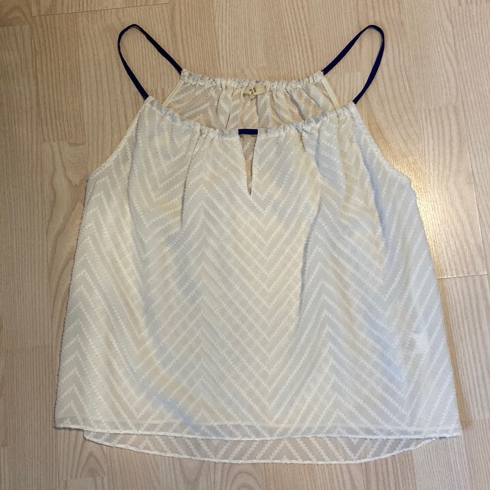 Adorable White Sheer Material Blouse